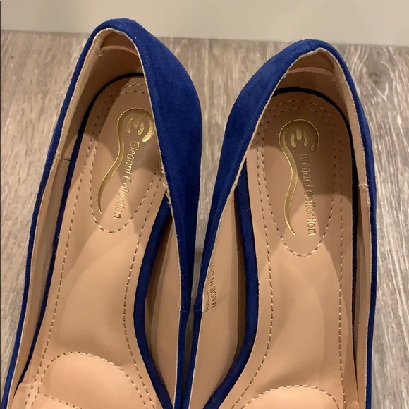 LolaShoetique Blue Suede Size 7 - Picture 4 of 7